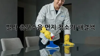 빌라 층간소음? 먼지 청소가 해결책?!